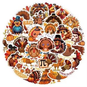 2/$10  30 Piece Thanksgiving Turkey Sticker Set